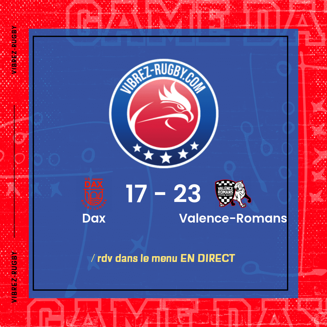 Résultat Dax – Valence-Romans: 17-23