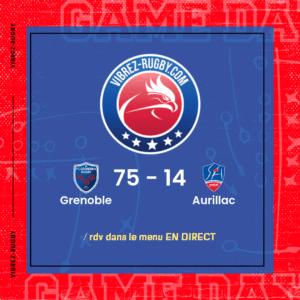 Résultat Grenoble – Aurillac: 75-14