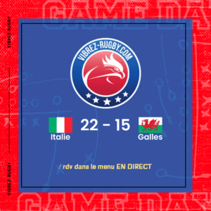 R&eacute;sultat Italie – Galles: 22-15