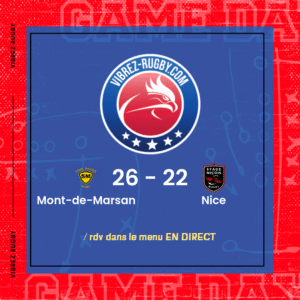 R&eacute;sultat Mont-de-Marsan – Nice: 26-22