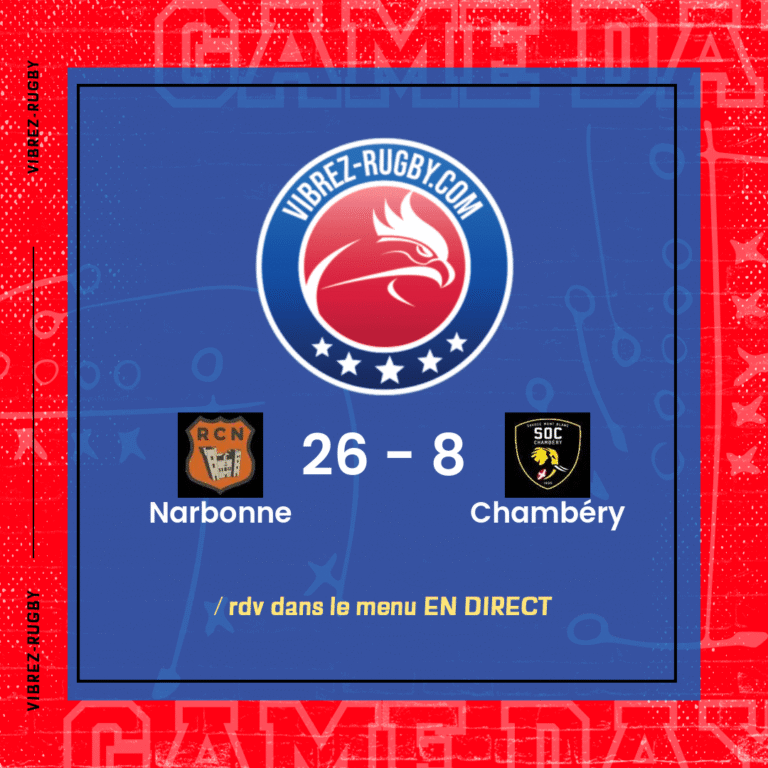 résultat Narbonne - Chambéry