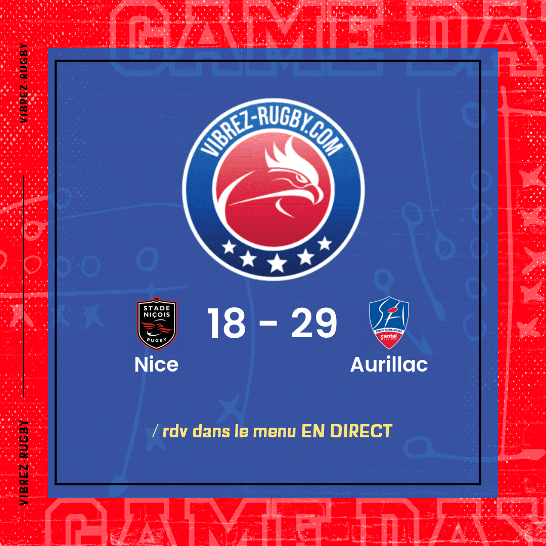 Résultat Nice – Aurillac: 18-29