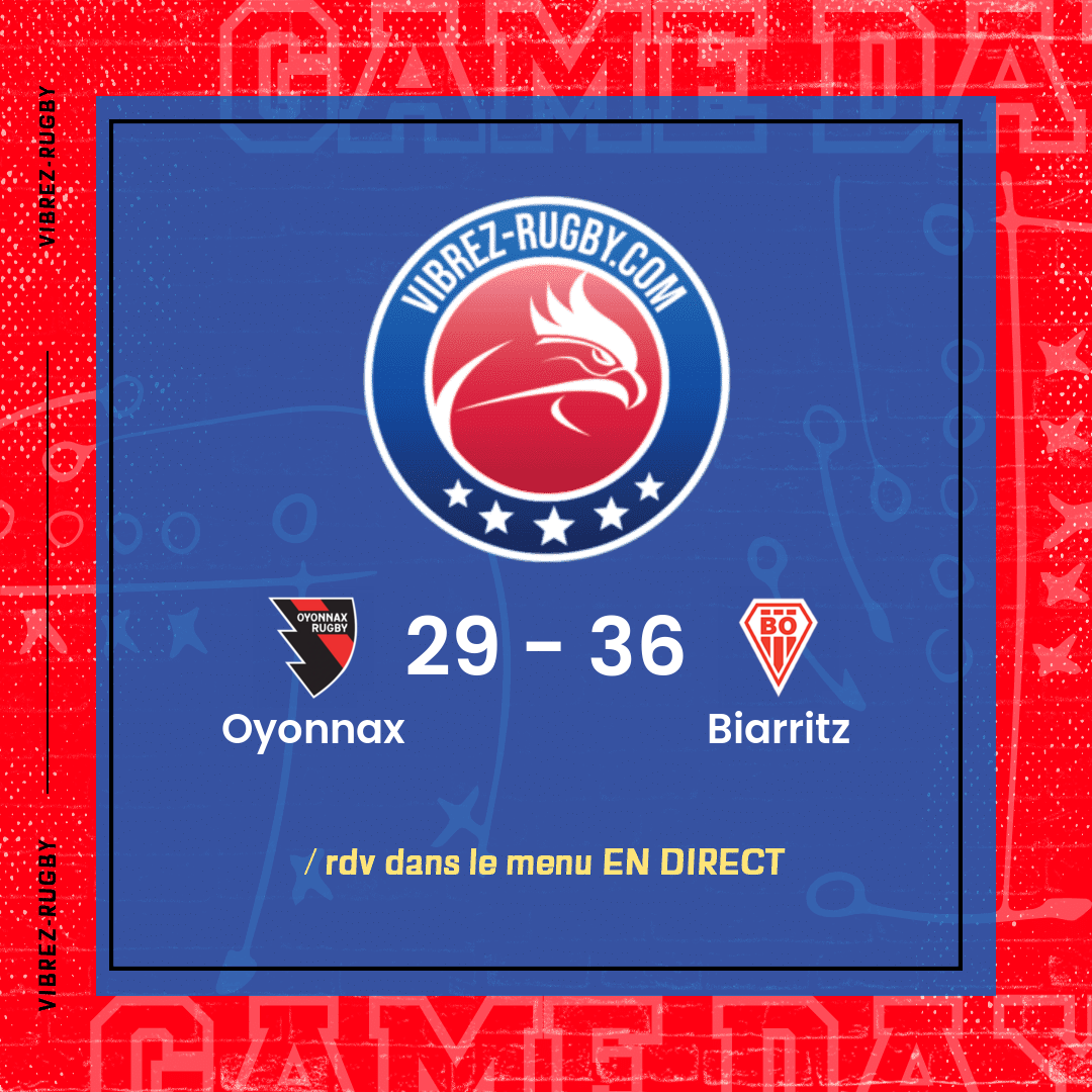 résultat Oyonnax - Biarritz