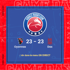 R&eacute;sultat Oyonnax – Dax: 23-23
