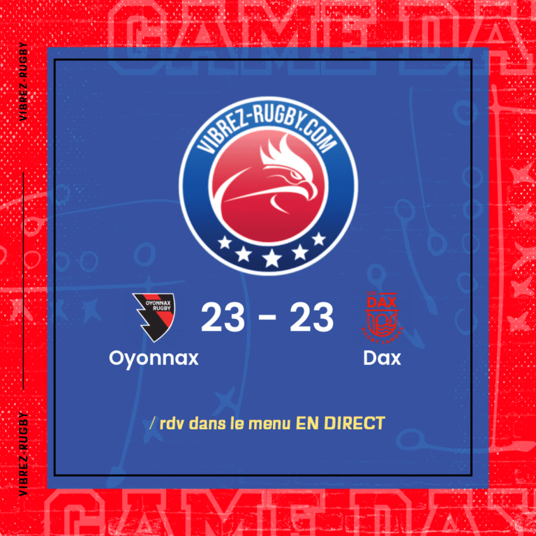 résultat Oyonnax - Dax