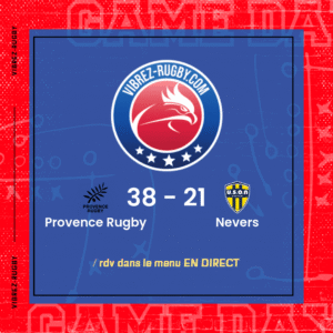 Résultat Provence Rugby – Nevers: 38-21