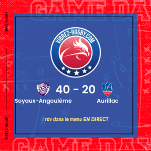 Résultat Soyaux-Angoulême – Aurillac: 40-20