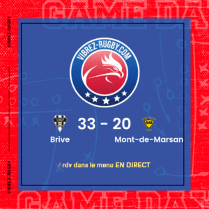 Résultat Brive – Mont-de-Marsan: 33-20