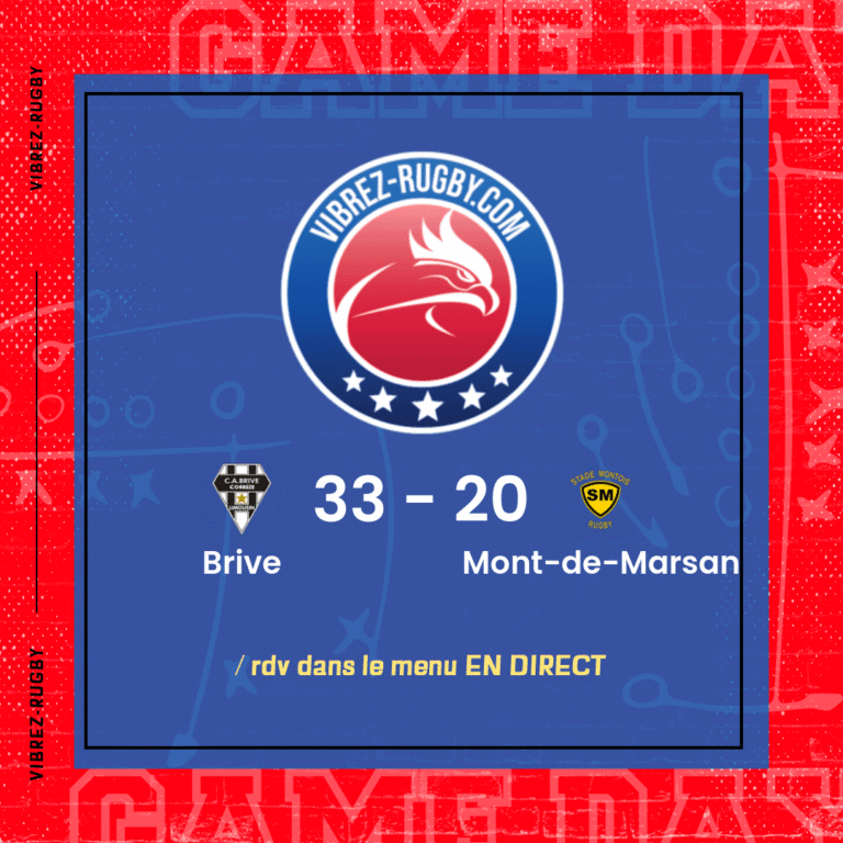 résultat Brive - Mont-de-Marsan