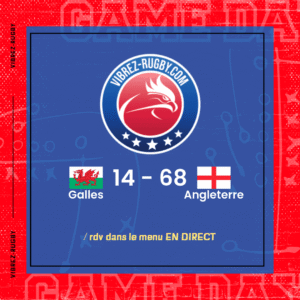 R&eacute;sultat Galles – Angleterre: 14-68