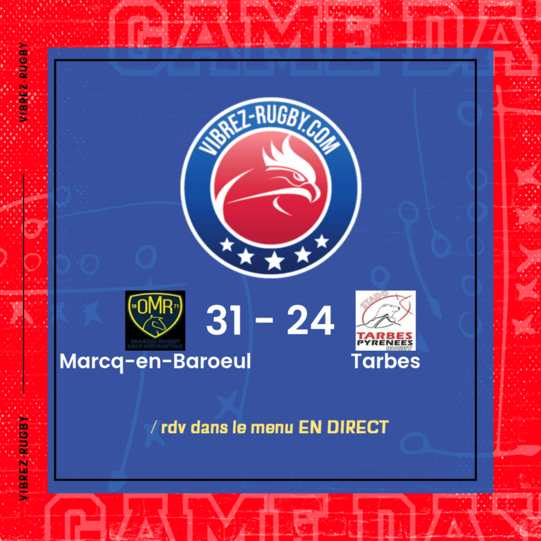 résultat Marcq-en-Baroeul - Tarbes