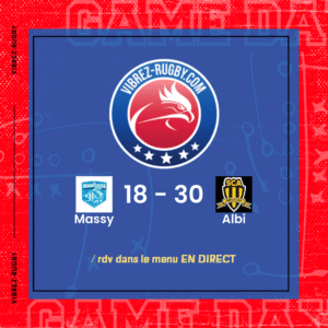 R&eacute;sultat Massy – Albi: 18-30