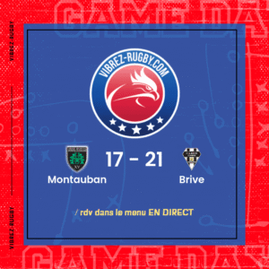 Résultat Montauban – Brive: 17-21