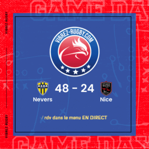 Résultat Nevers – Nice: 48-24
