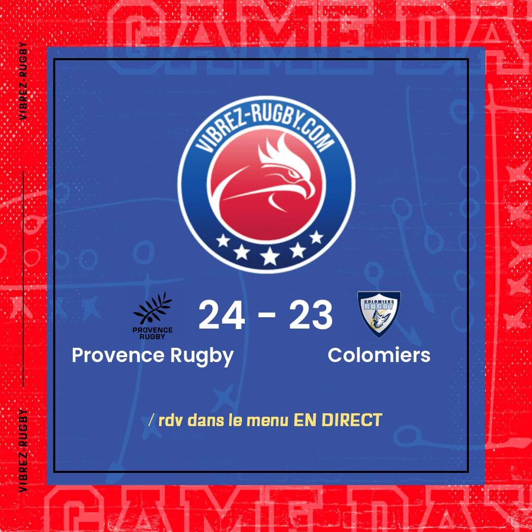 Résultat Provence Rugby – Colomiers: 24-23