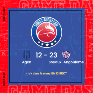 R&eacute;sultat Agen – Soyaux-Angoul&ecirc;me: 12-23