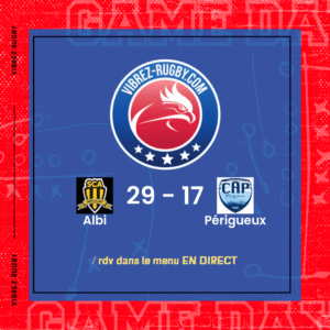 R&eacute;sultat Albi – P&eacute;rigueux: 29-17