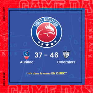 Résultat Aurillac – Colomiers: 37-46