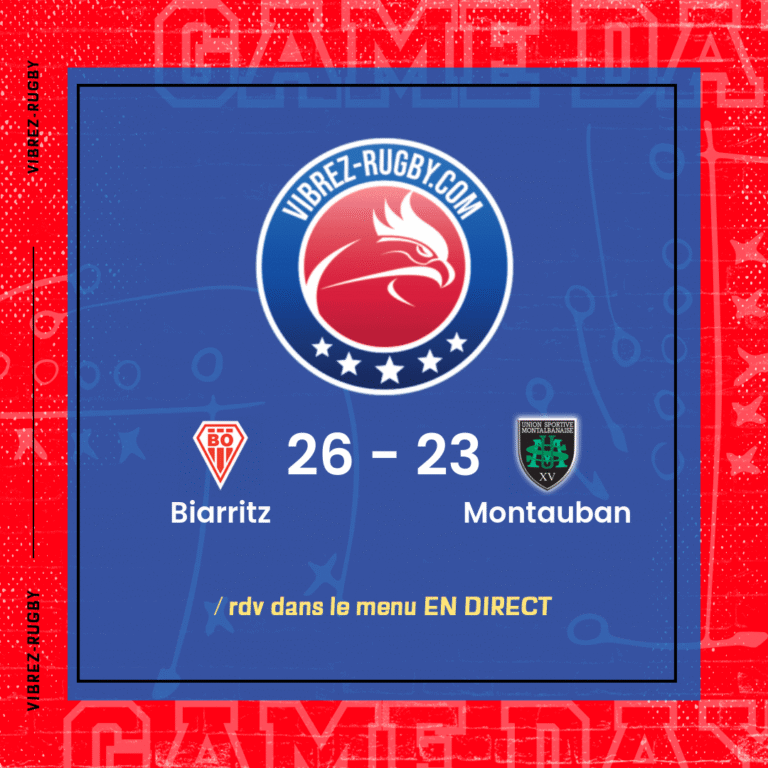 résultat Biarritz - Montauban