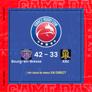 Résultat Bourg-en-Bresse – Albi: 42-33