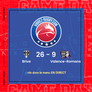 Résultat Brive – Valence-Romans: 26-9