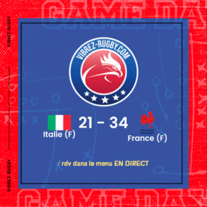 Résultat Italie (F) – France (F): 21-34