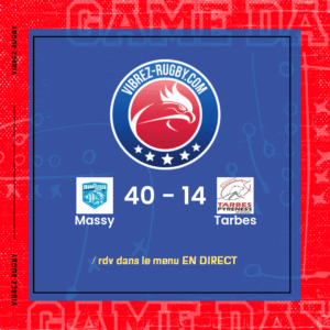 R&eacute;sultat Massy – Tarbes: 40-14