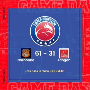 Résultat Narbonne – Langon: 61-31