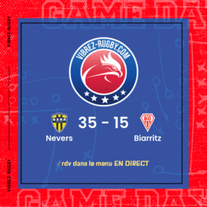 Résultat Nevers – Biarritz: 35-15