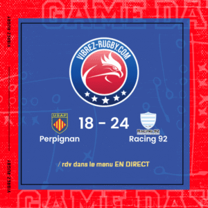 Résultat Perpignan – Racing 92: 18-24