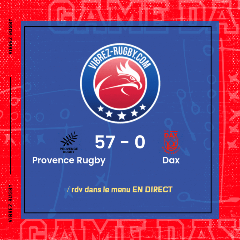 résultat Provence Rugby - Dax