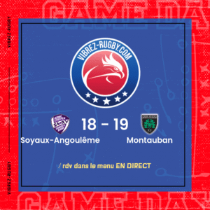 Résultat Soyaux-Angoulême – Montauban: 18-19