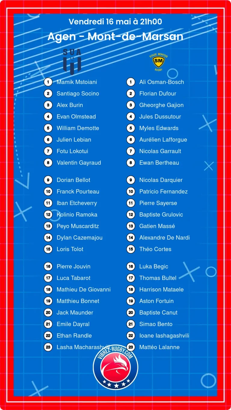 Agen - Mont-de-Marsan composition