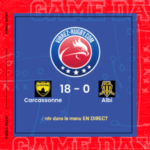 R&eacute;sultat Carcassonne – Albi: 18-0