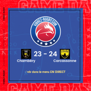 R&eacute;sultat Chamb&eacute;ry – Carcassonne: 23-24