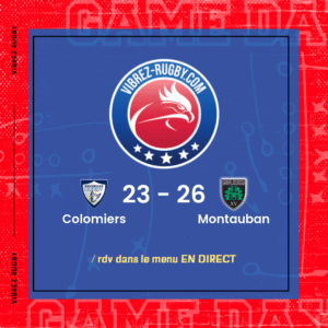 R&eacute;sultat Colomiers – Montauban: 23-26