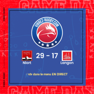 Résultat Niort – Langon: 29-17
