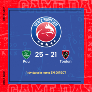 Résultat Pau – Toulon: 25-21