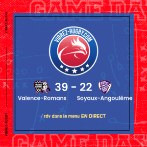 Résultat Valence-Romans – Soyaux-Angoulême: 39-22