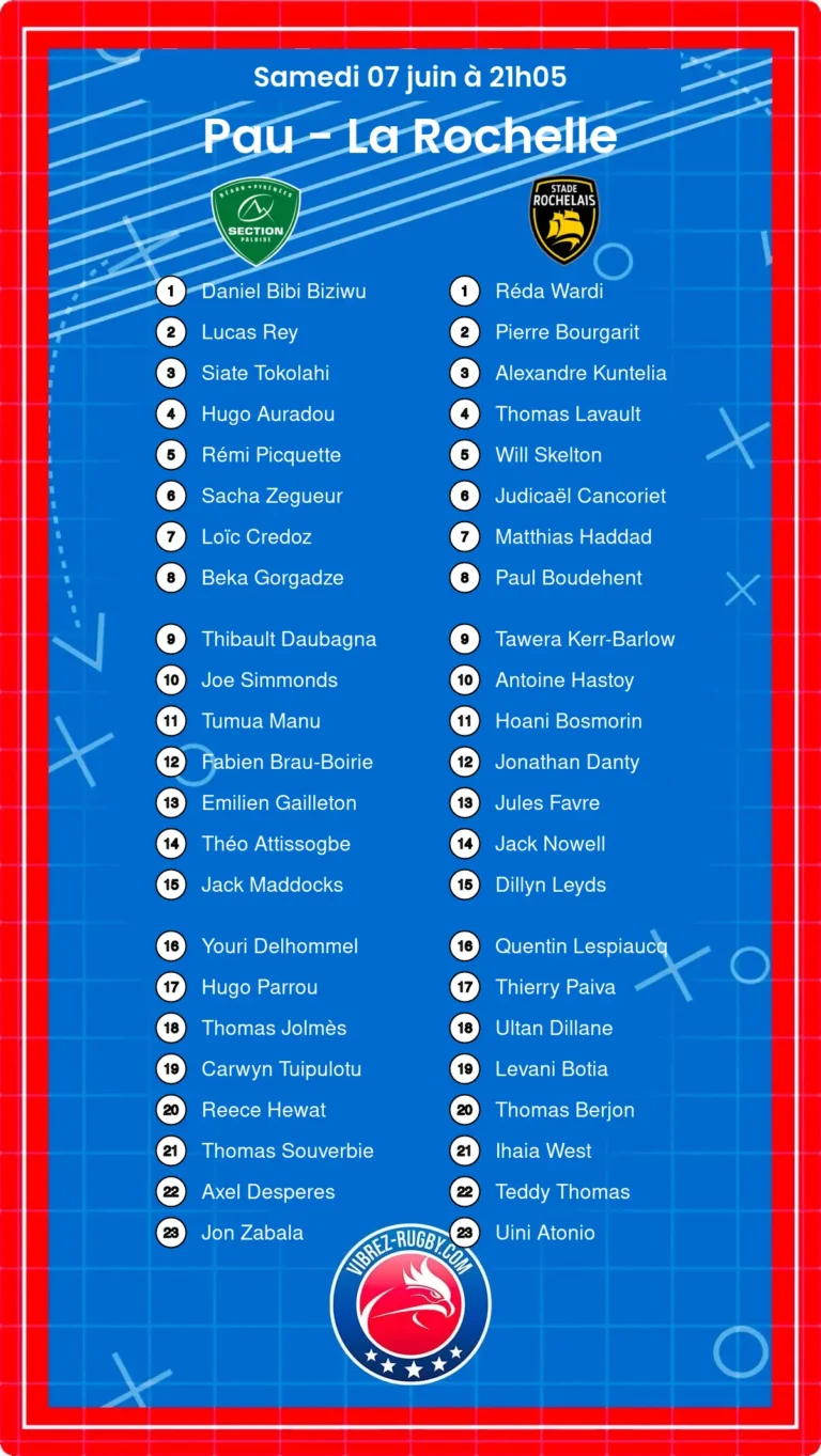 Pau - La Rochelle composition