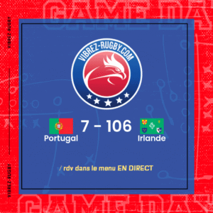 R&eacute;sultat Portugal – Irlande: 7-106