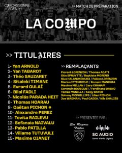 Carcassonne privil&eacute;gie l&rsquo;exp&eacute;rience pour son match de pr&eacute;paration face &agrave; Agen.
