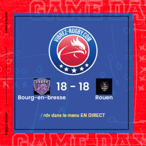 Résultat Bourg-en-bresse – Rouen: 18-18