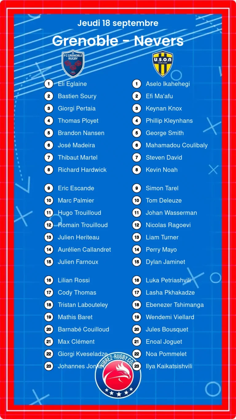 Grenoble - Nevers composition
