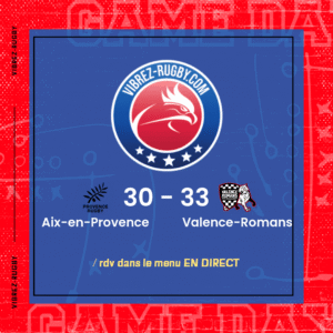 R&eacute;sultat Aix-en-Provence – Valence-Romans: 30-33