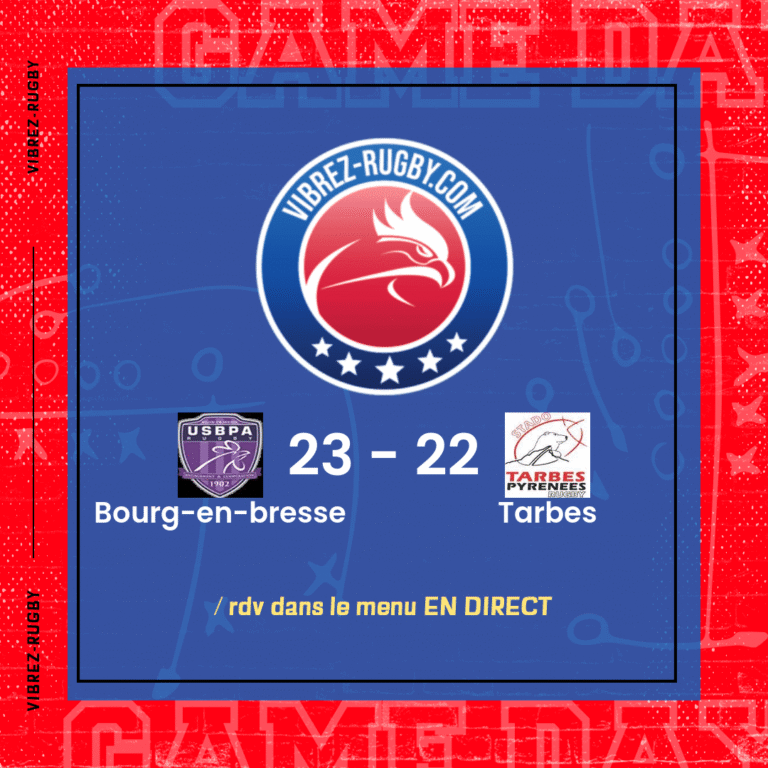 résultat Bourg-en-bresse - Tarbes