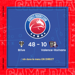 R&eacute;sultat Brive – Valence-Romans: 48-10