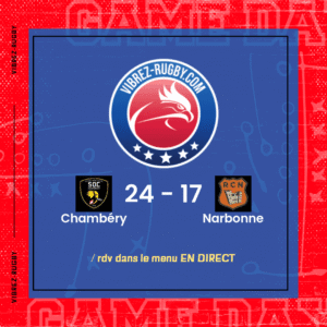 R&eacute;sultat Chamb&eacute;ry – Narbonne: 24-17
