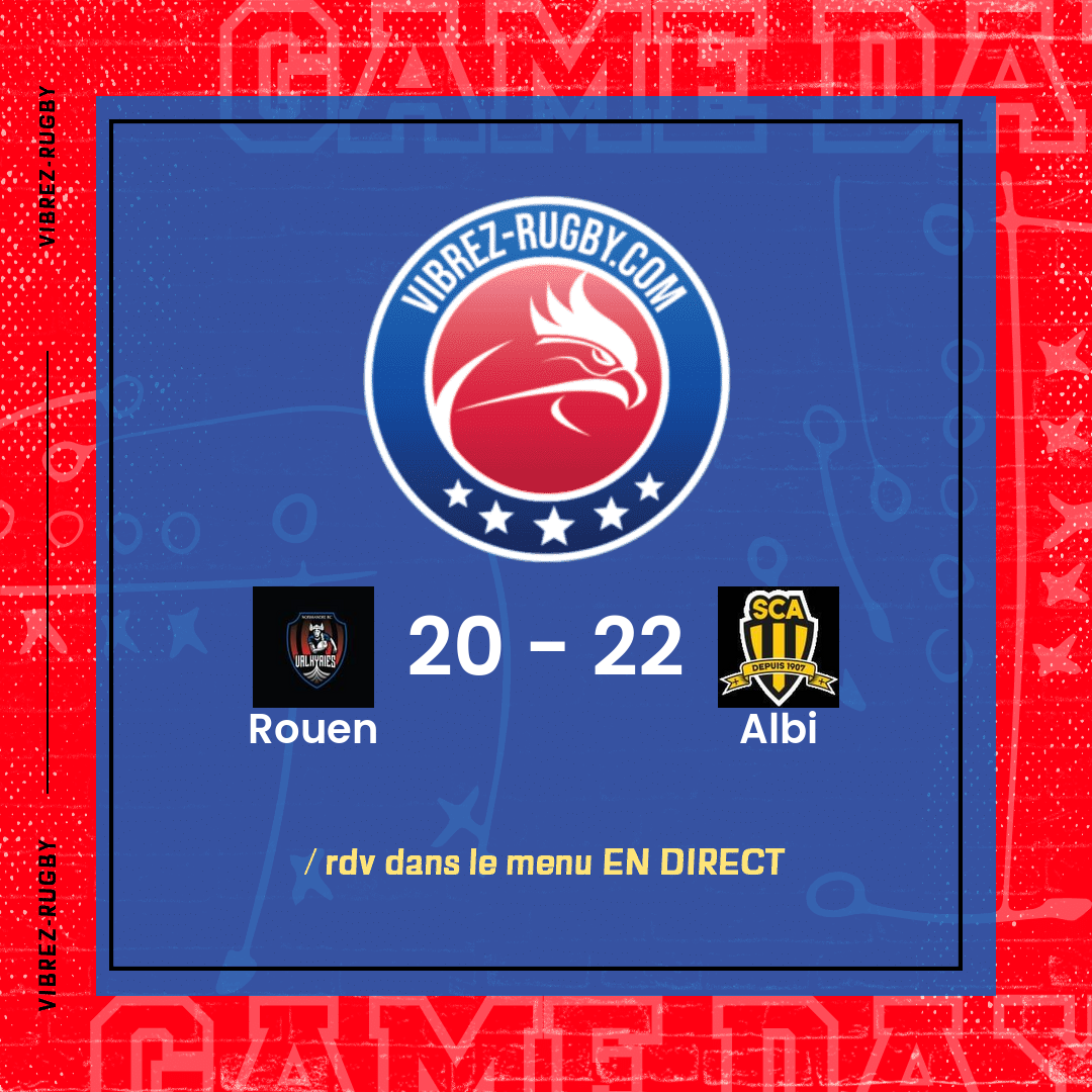 R&eacute;sultat Rouen – Albi: 20-22