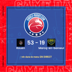 R&eacute;sultat Rouen – Marcq-en-baroeul: 53-19